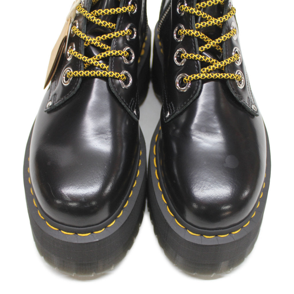 Dr. Martens Womens Boots Jadon Max Casual Ankle Lace-Up Zip-Up Buttero Leather - UK 6