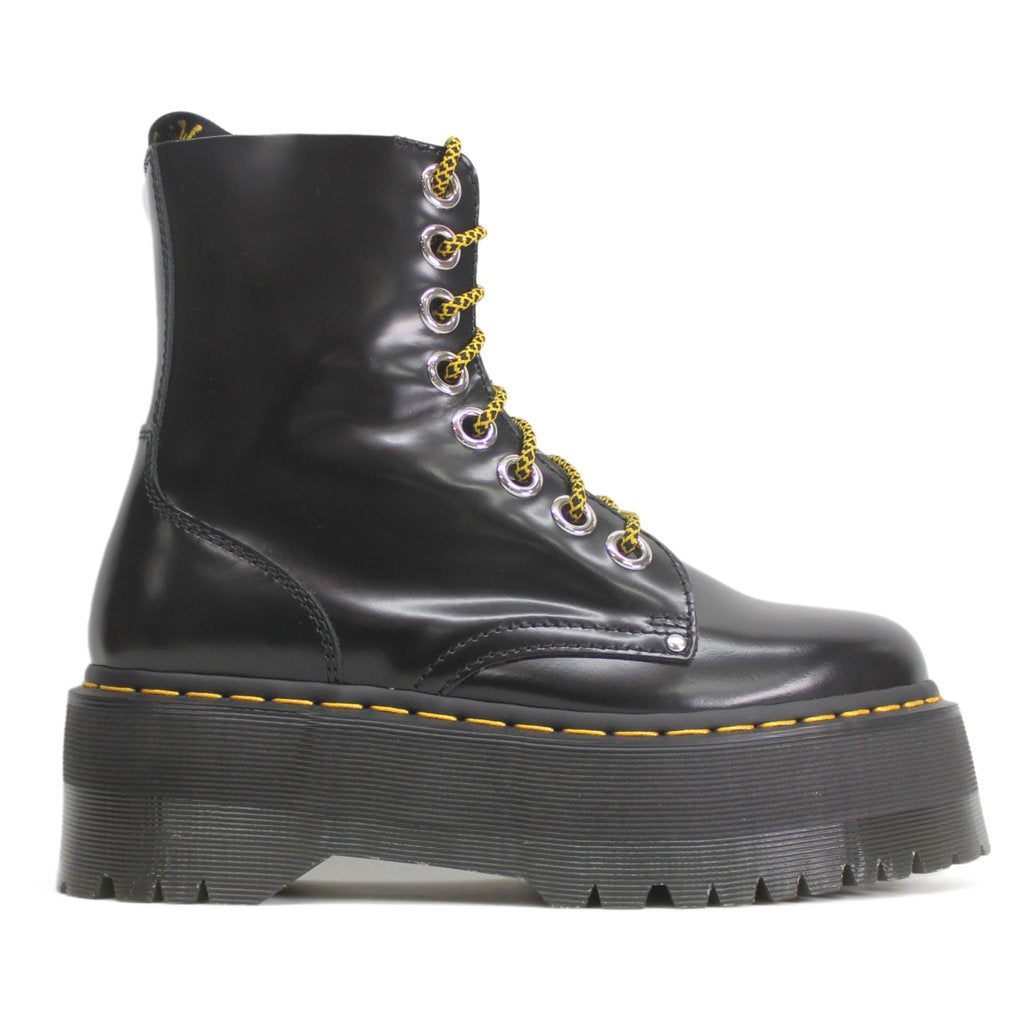 Dr.Martens Womens Boots Jadon Max Casual Ankle Lace-Up Zip-Up Buttero Leather - UK 6.5