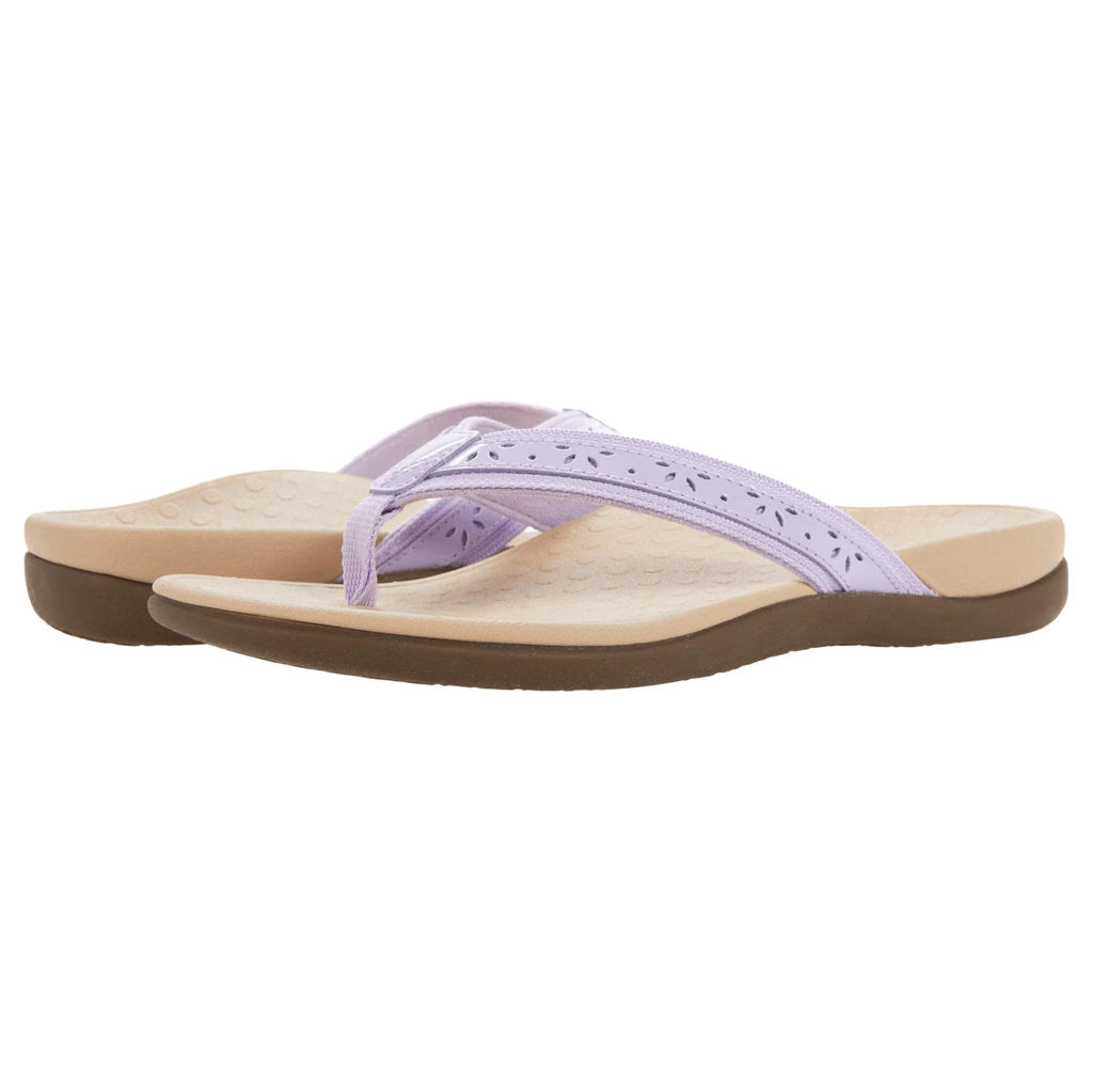 Vionic Tide Casandra Leather Textile Womens Sandals#color_pastel lilac
