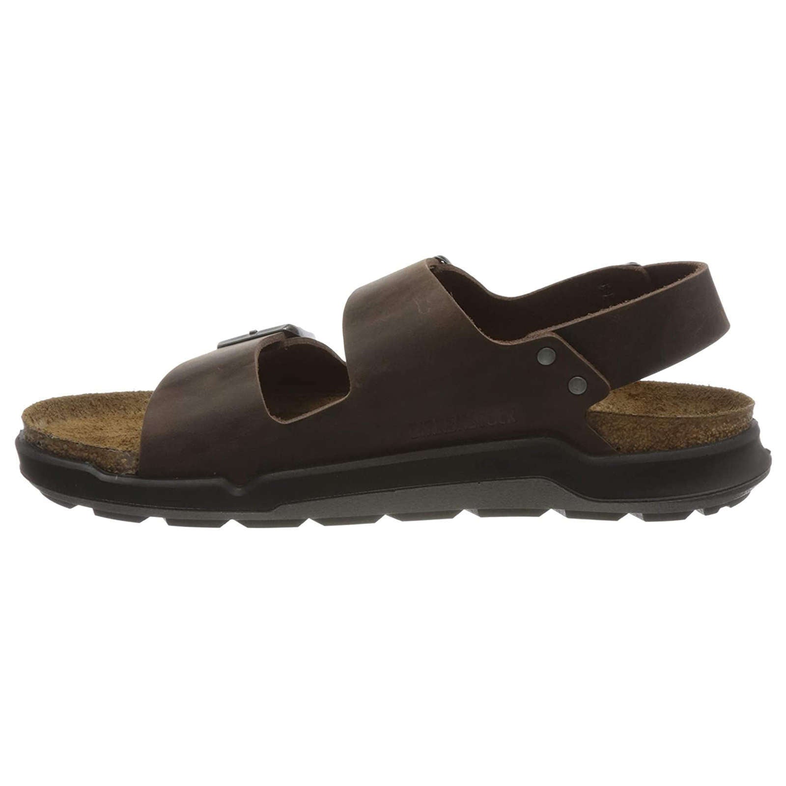 Birkenstock Milano CT Waxy Leather Mens Sandals#color_habana