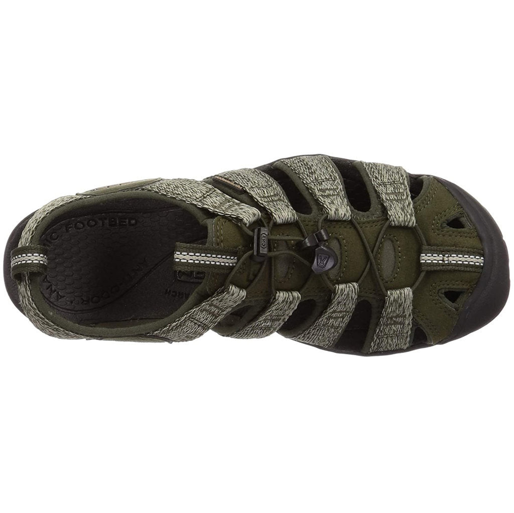 Keen Clearwater CNX Men's Waterproof Sandals#color_forest night black