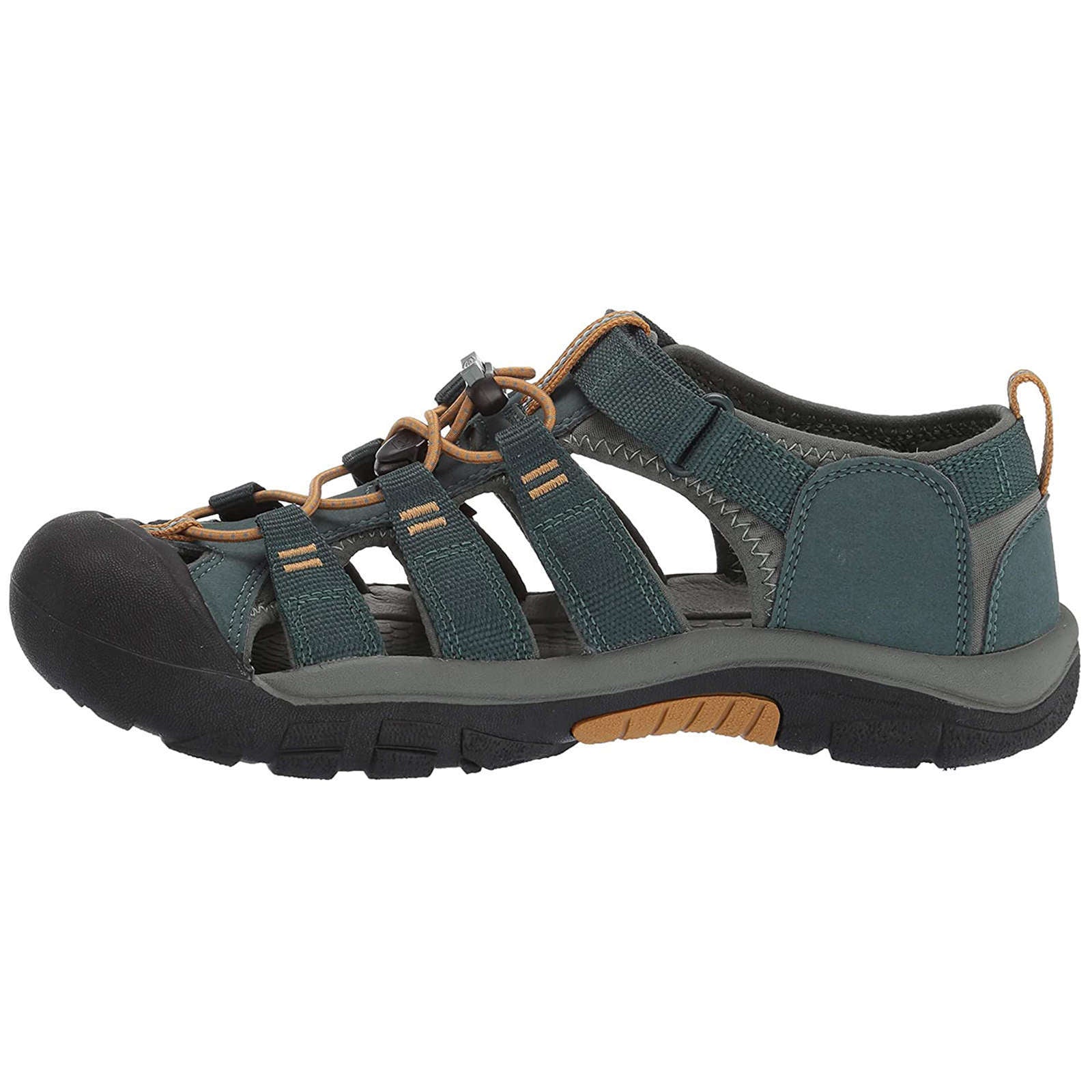 Keen Newport H2 Textile Synthetic Youth Sandals#color_green gables wood thrush