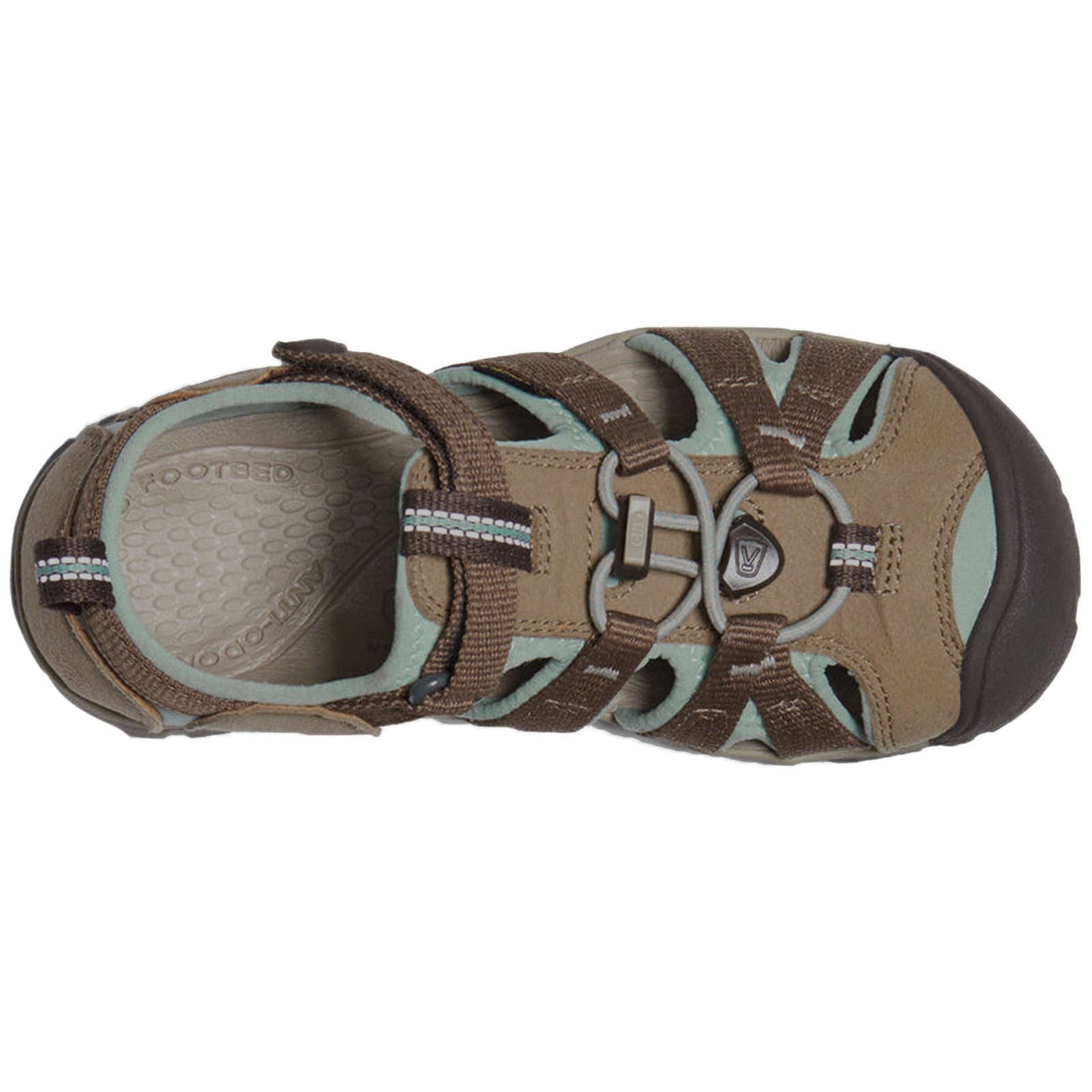 Keen Seacamp II CNX Textile Synthetic Youth Sandals#color_shitake blue surf