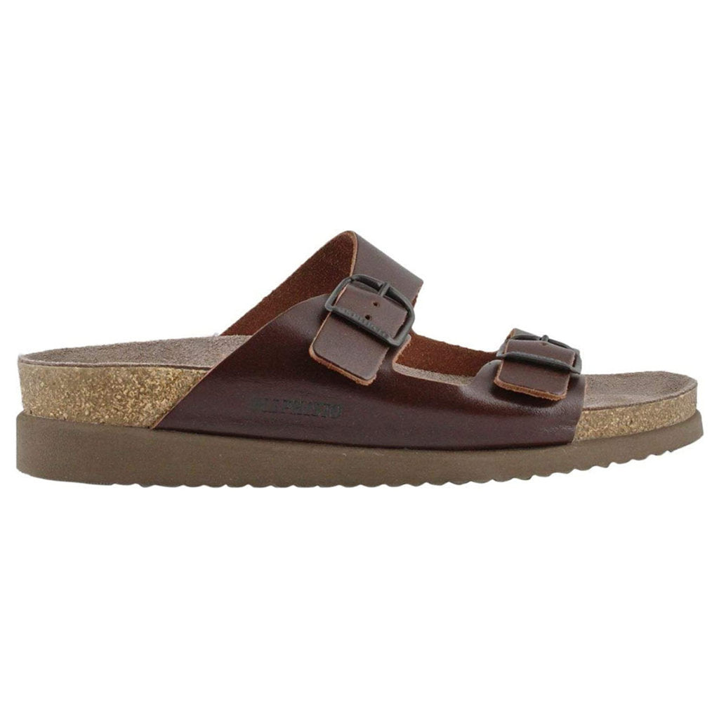 Mephisto Harmony Leather Womens Sandals#color_chestnut