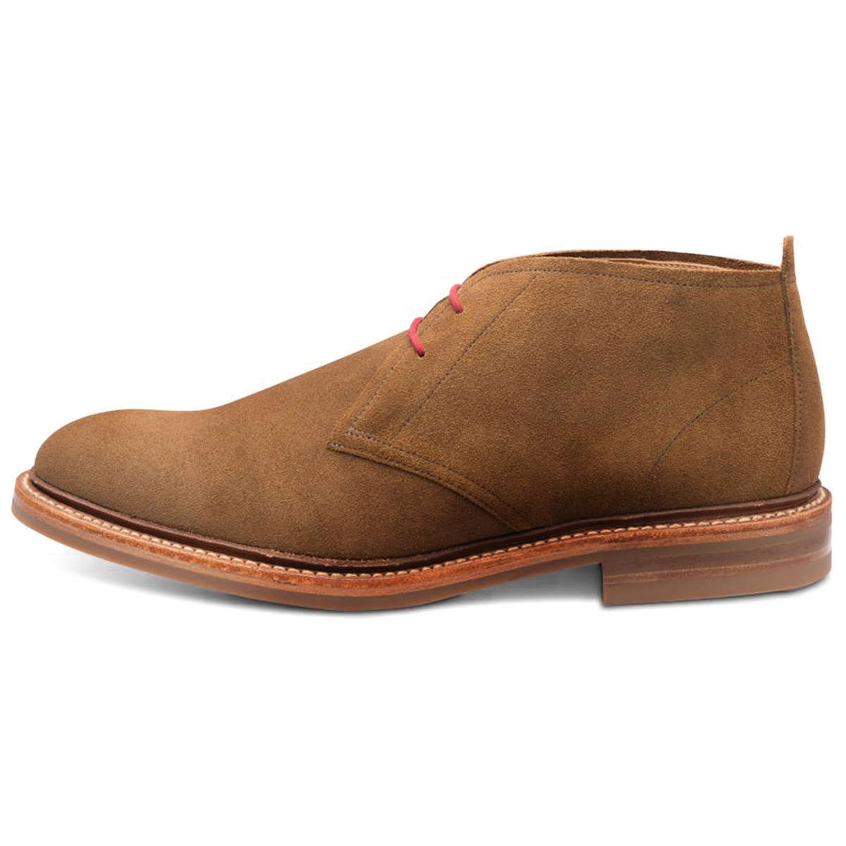 Loake Sandown Suede Leather Men's Desert Boots#color_brown