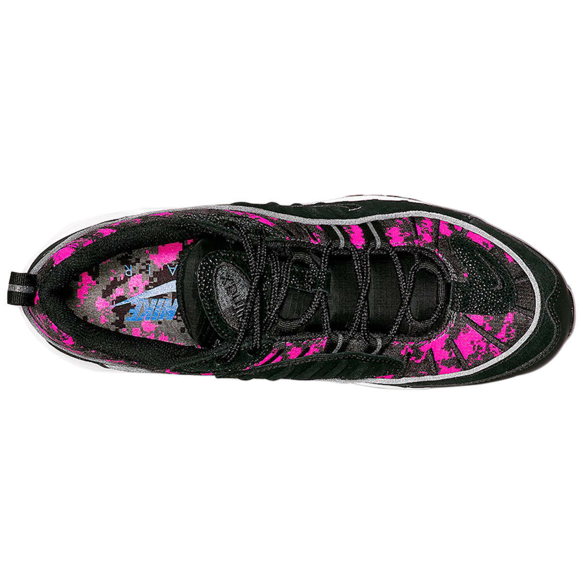 Nike Air Max 98 PRM Synthetic Textile Women's Low-Top Trainers#color_black hyper pink