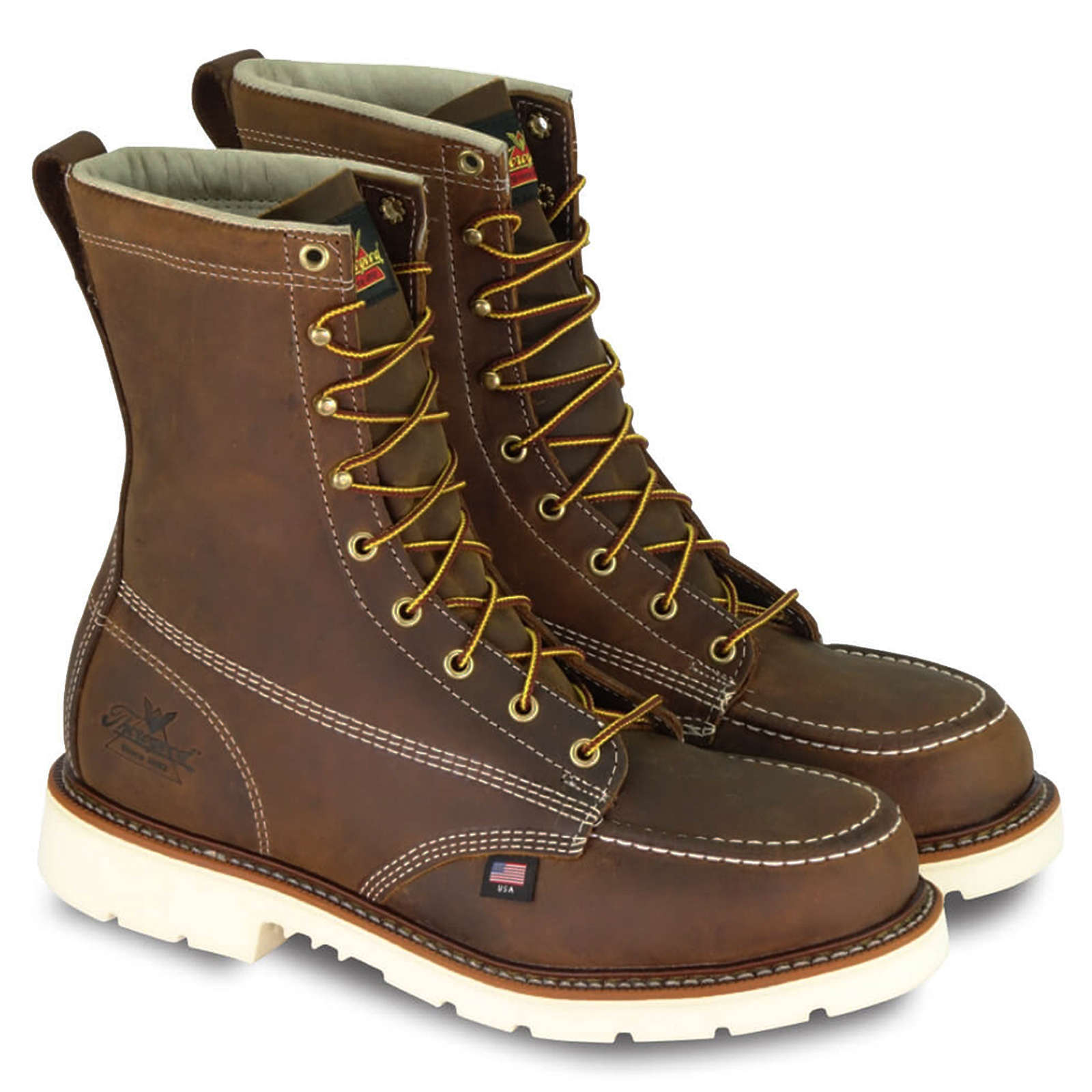 Thorogood American Heritage 8 Inch Men's Safety Toe Boots#color_brown