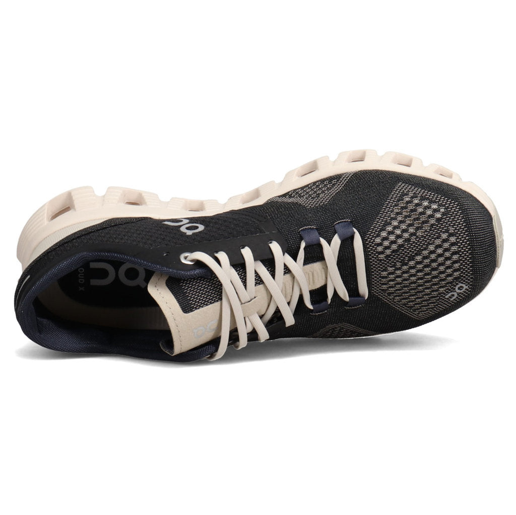 On Running Cloud X Textile Women's Low-Top Trainers#color_black pearl