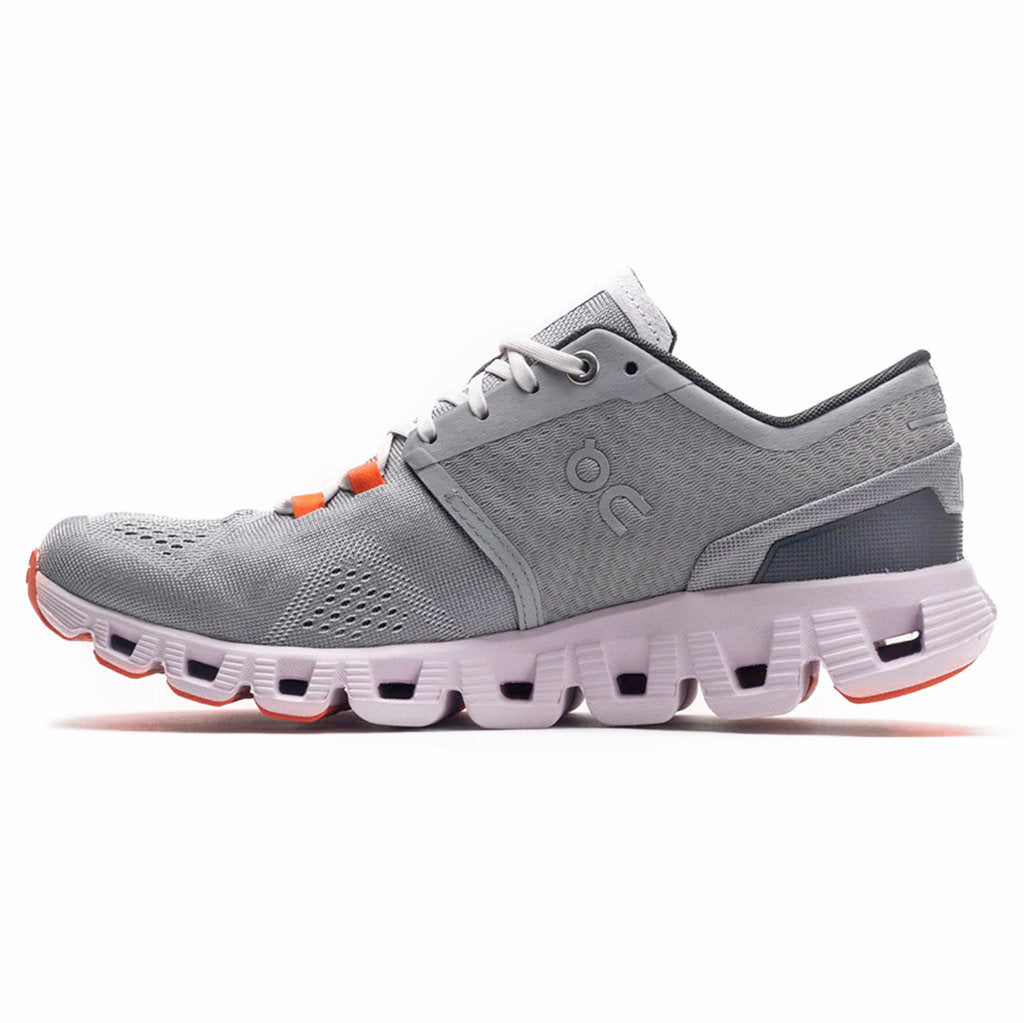 On Running Cloud X Textile Women's Low-Top Trainers#color_alloy lily