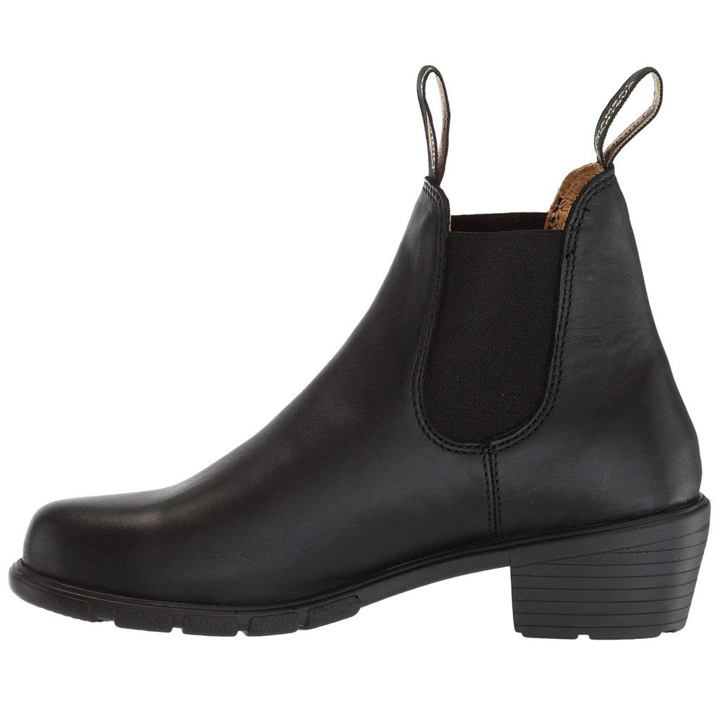 Blundstone 1671 Water-Resistant Leather Unisex Heeled Chelsea Boots#color_black