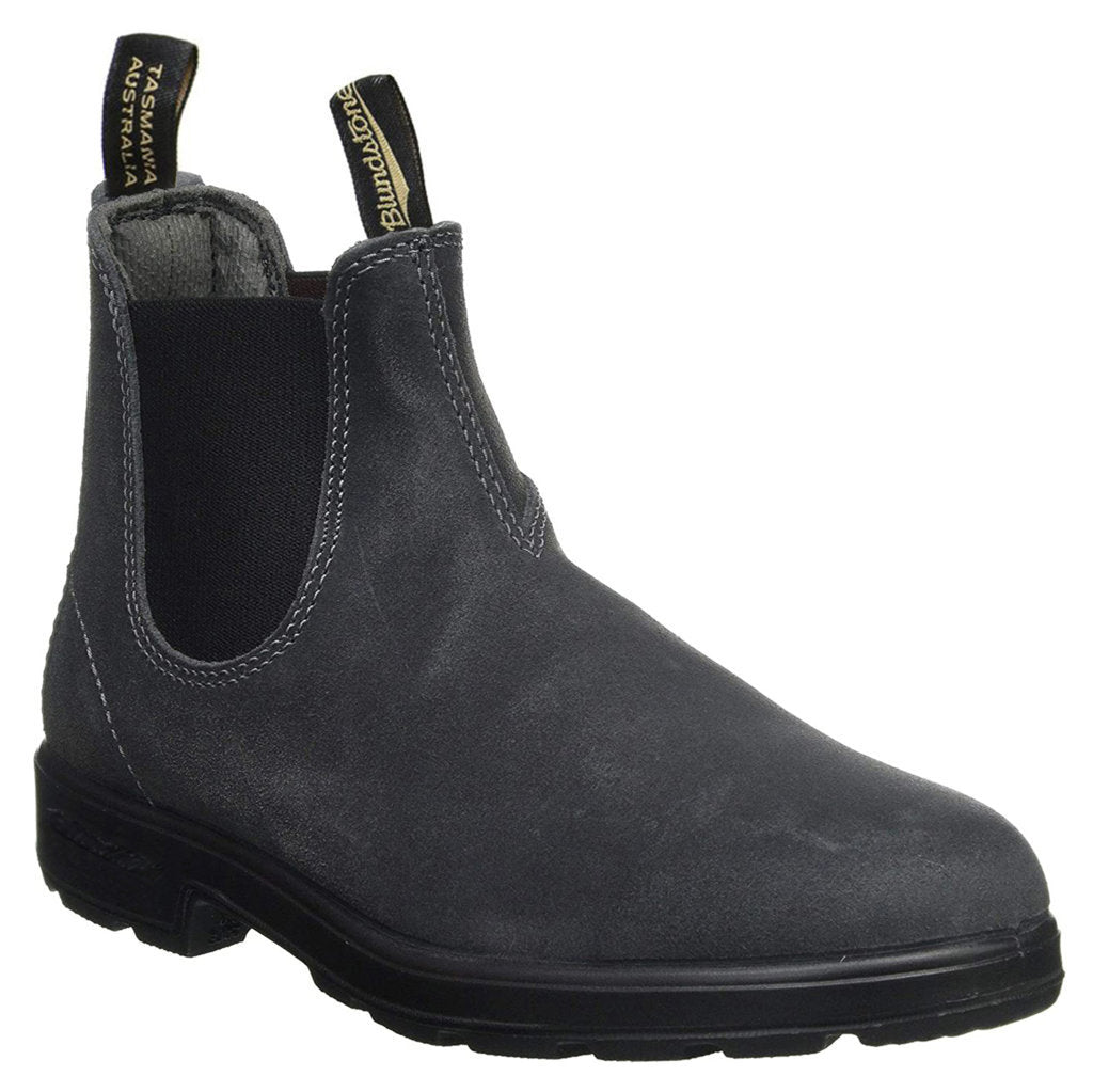 Blundstone 1910 Water-Resistant Suede Unisex Chelsea Boots#color_steel grey