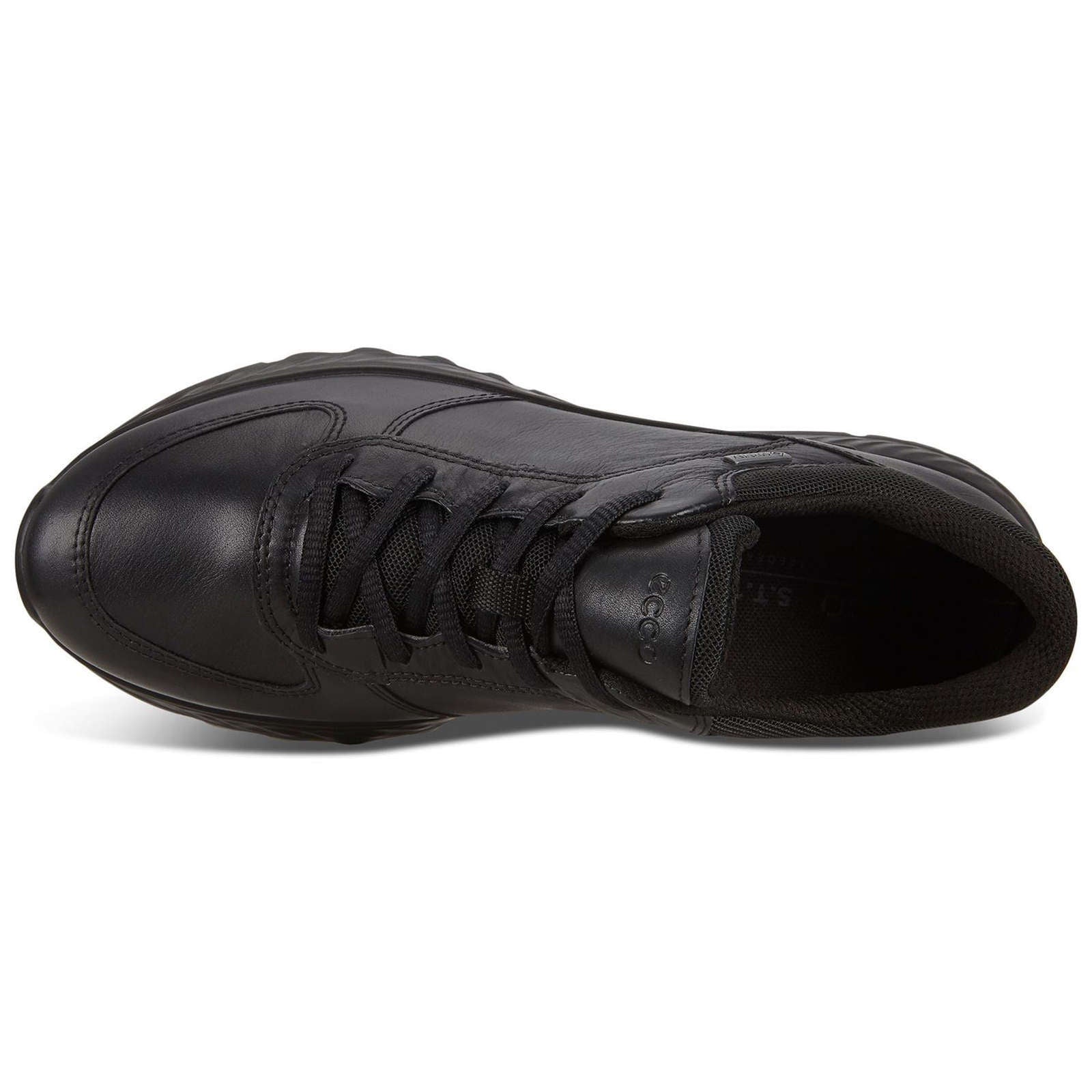 Ecco Exostride Leather Womens Shoes#color_black