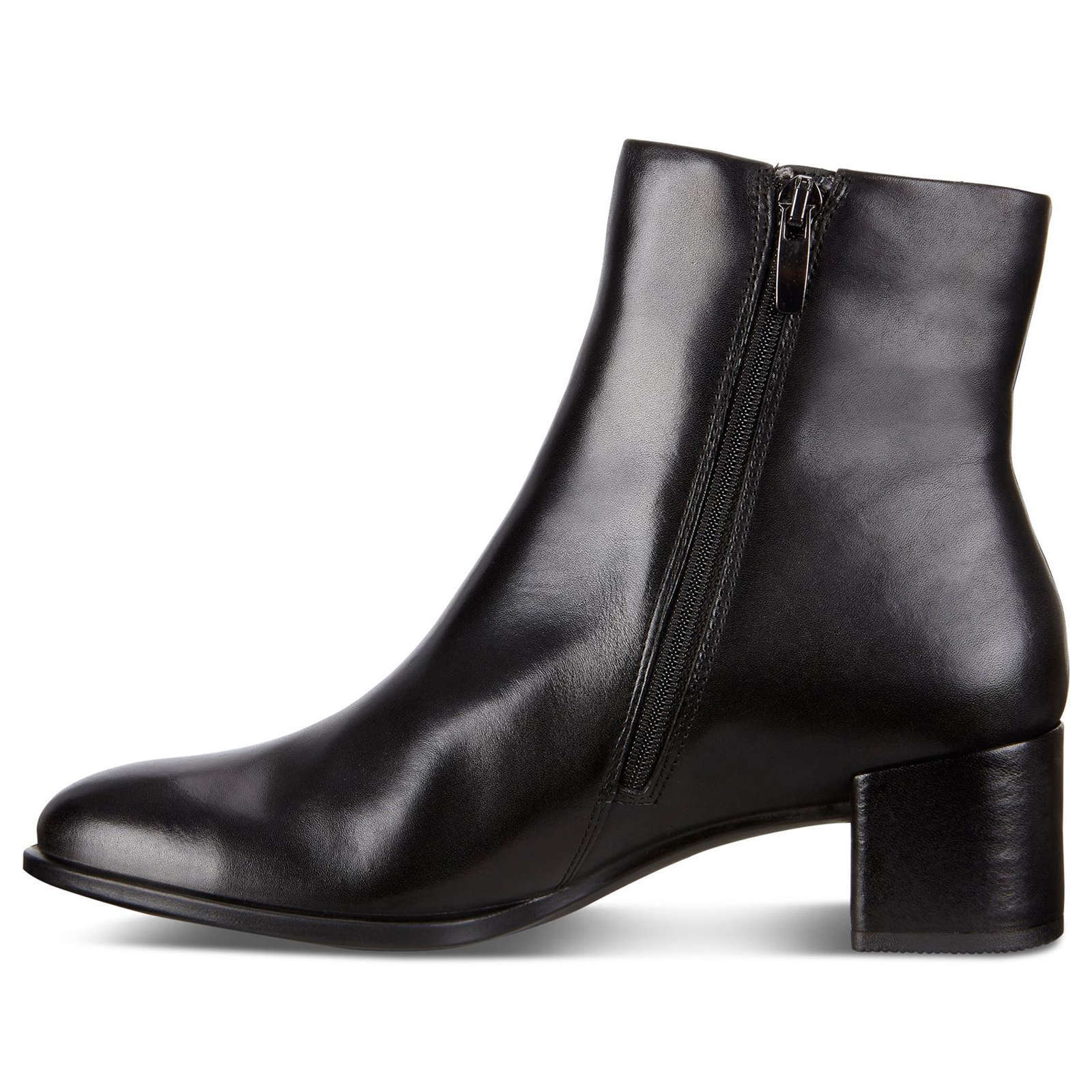 Ecco Shape 35 Block Leather Womens Boots#color_black