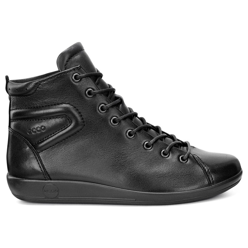Ecco Soft Full Grain Leather Women's High-Top Shoes