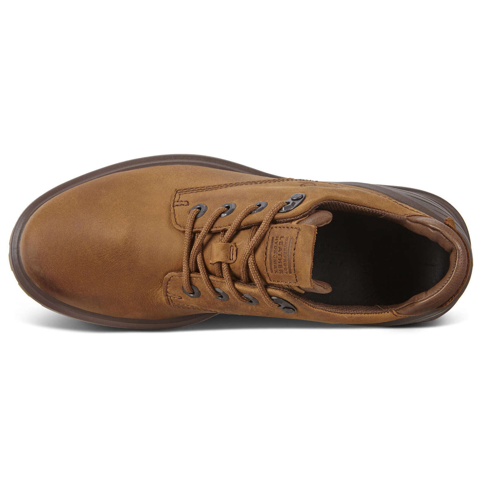 Ecco Tredtray Nubuck Mens Shoes#color_amber cocoa brown