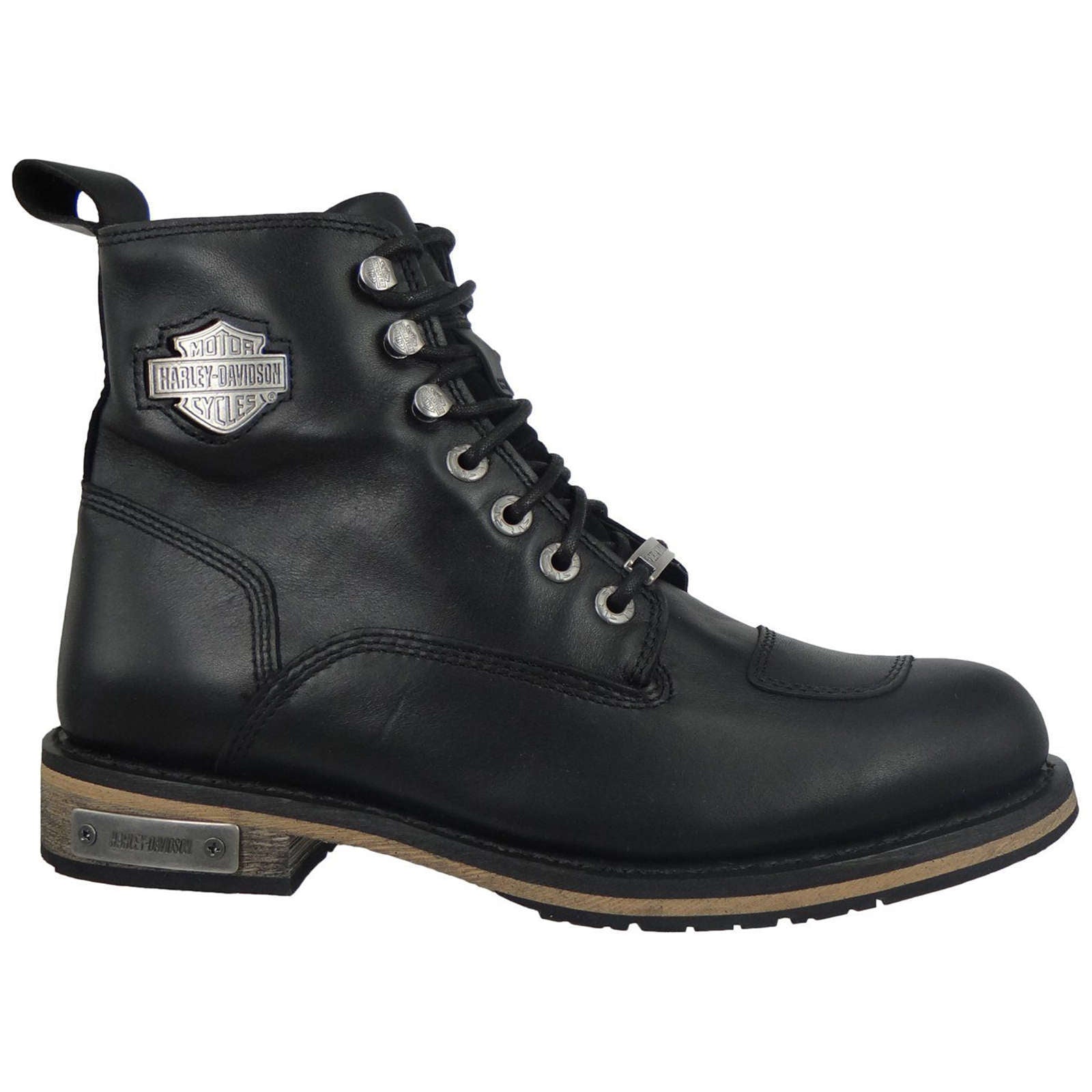 Harley Davidson Willard Full Grain Leather Men's Riding Boots#color_black