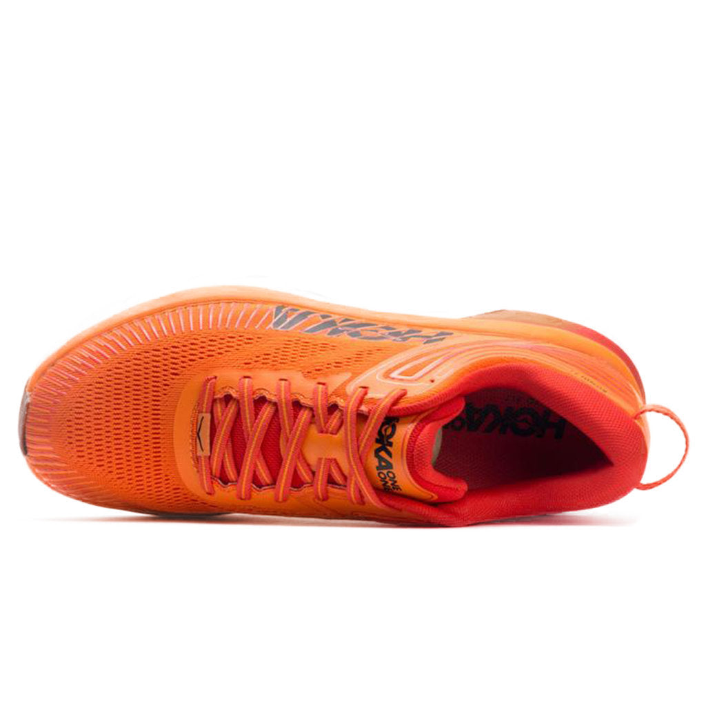 Hoka One One Bondi 7 Mesh Men's Low-Top Road Running Trainers#color_persimmon orange fiesta