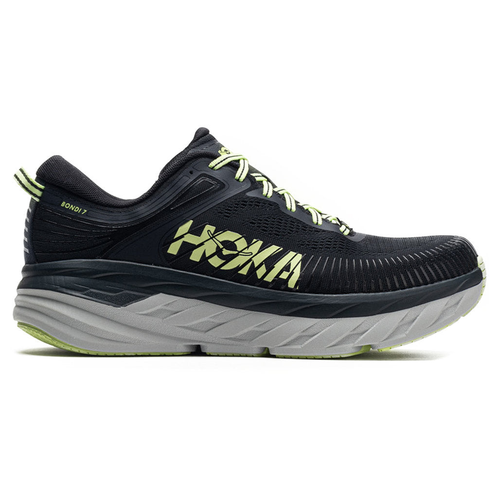 Hoka One One Bondi 7 Mesh Men's Low-Top Road Running Trainers#color_blue graphite butterfly