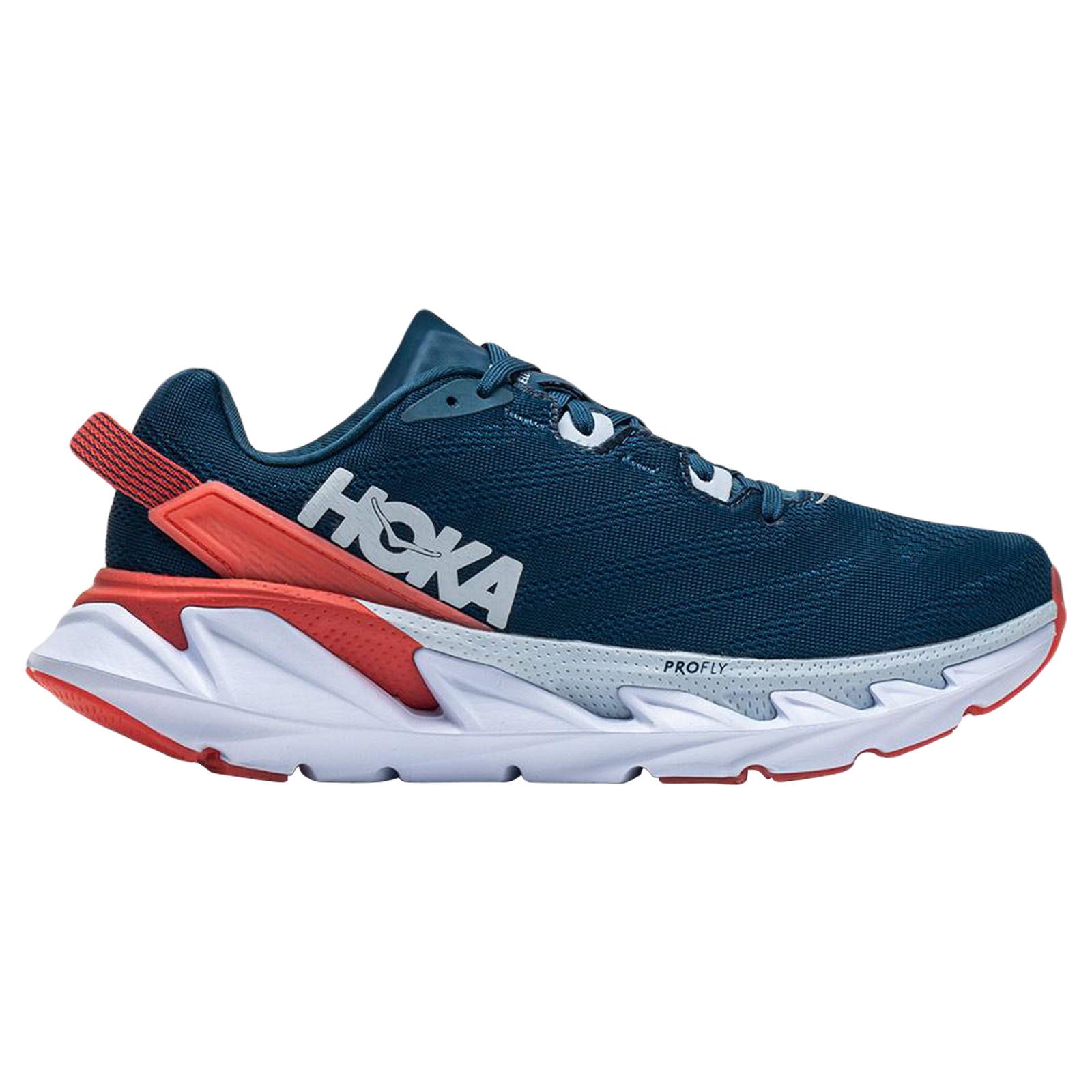 Hoka One One Elevon 2 Mesh Women's Low-Top Road Running Trainers#color_moroccan blue hot coral