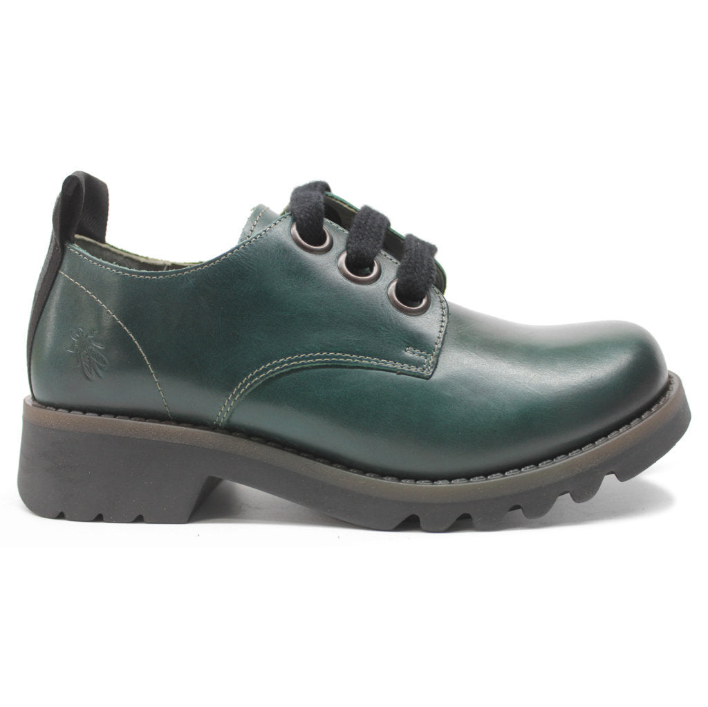 Fly London RUDA538FLY Rug Leather Womens Shoes#color_shamrock green