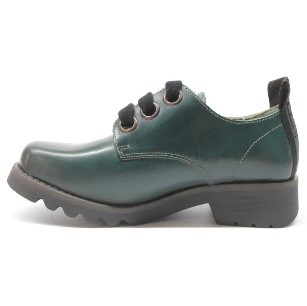 Fly London RUDA538FLY Rug Leather Womens Shoes#color_shamrock green