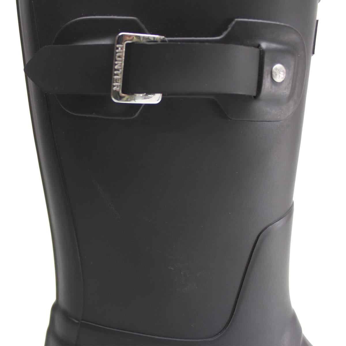 Hunter Mens Boots Original Short Casual Buckle Wellington Rubber - UK 10