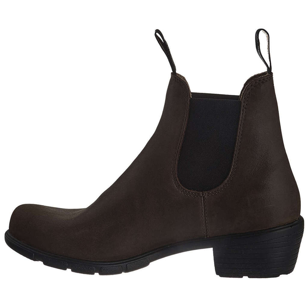 Blundstone 1673 Water-Resistant Leather Unisex Heeled Chelsea Boots#color_antique brown