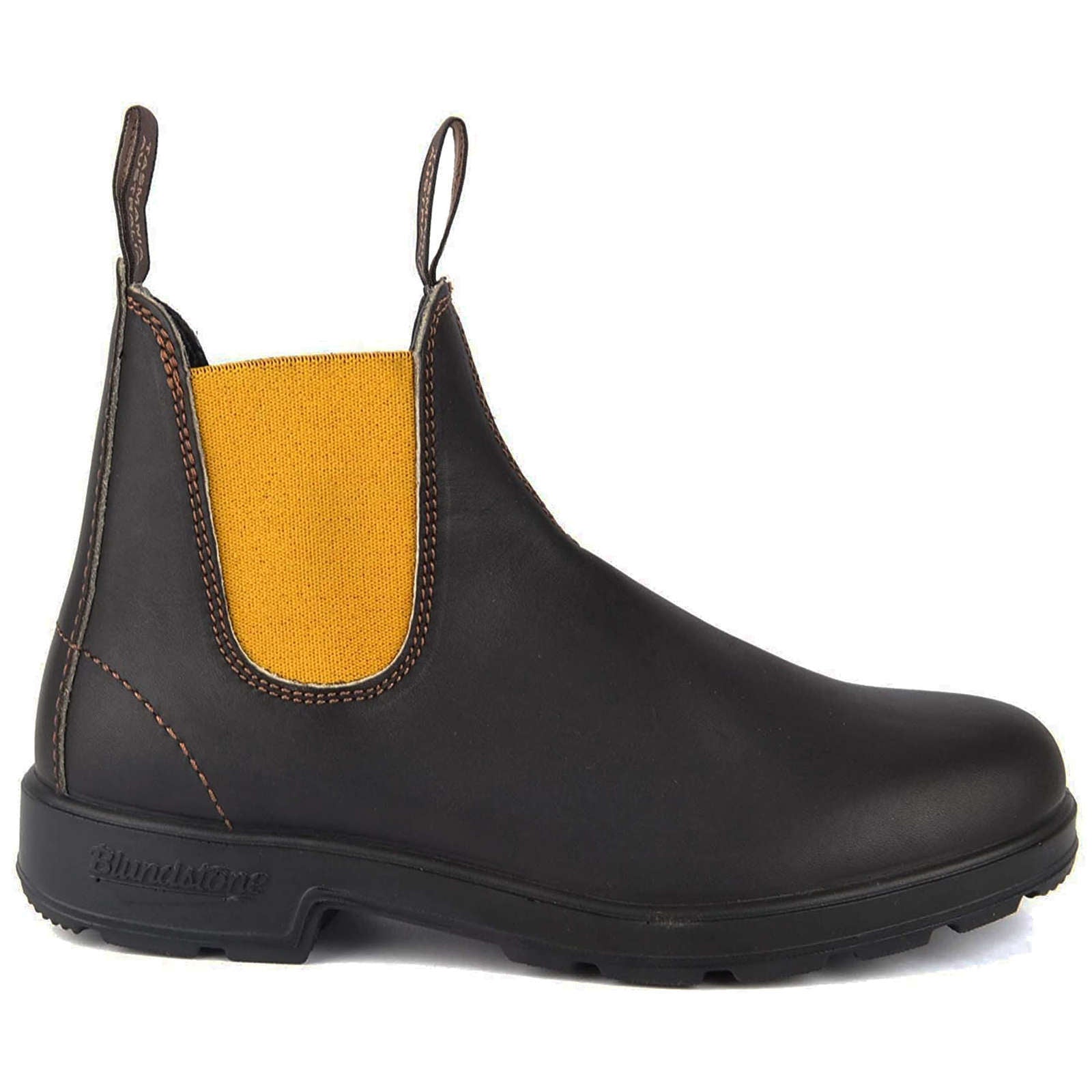 Blundstone 1919 Water-Resistant Leather Unisex Chelsea Boots#color_brown mustard