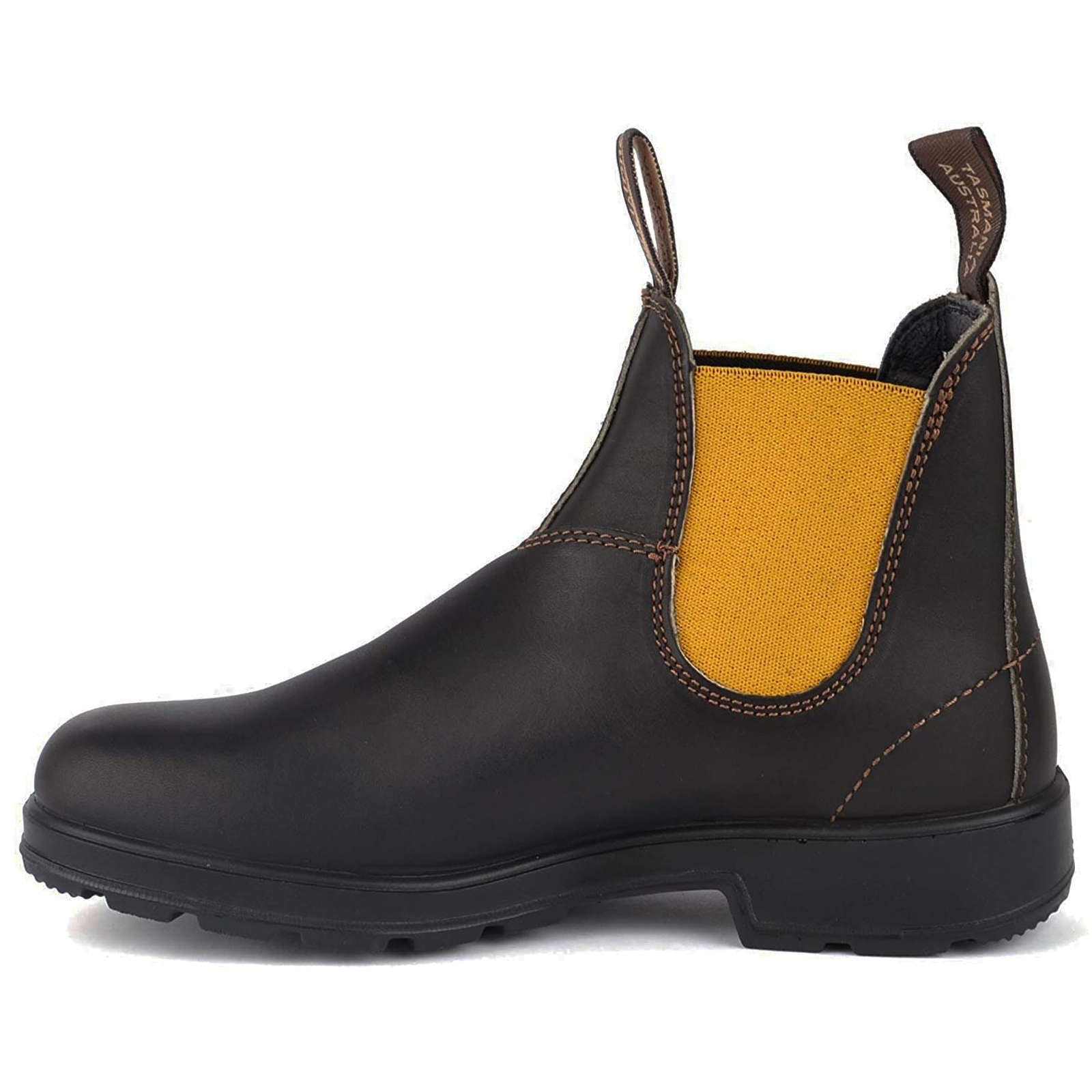 Blundstone 1919 Water-Resistant Leather Unisex Chelsea Boots#color_brown mustard