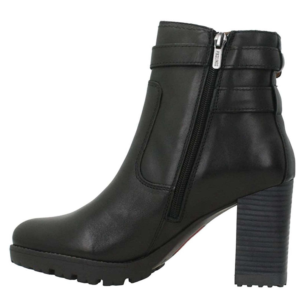 Pikolinos Connelly W7M Leather Womens Boots#color_black