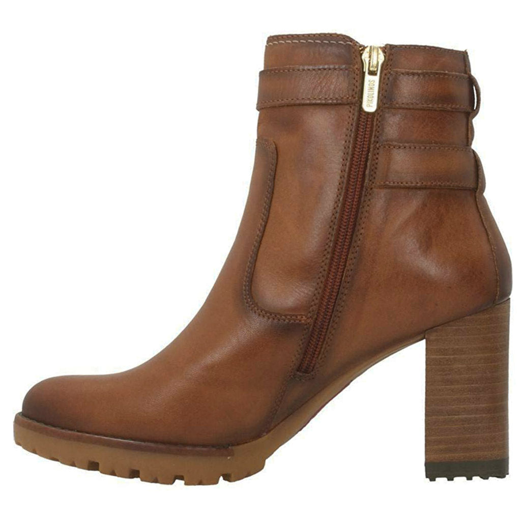 Pikolinos Connelly W7M Leather Womens Boots#color_brandy