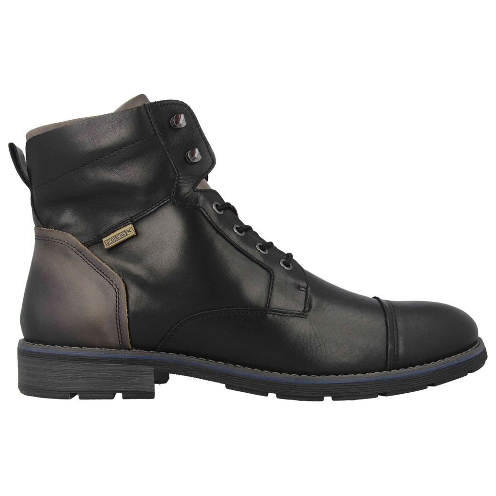 Pikolinos York M2M Leather Mens Boots#color_black