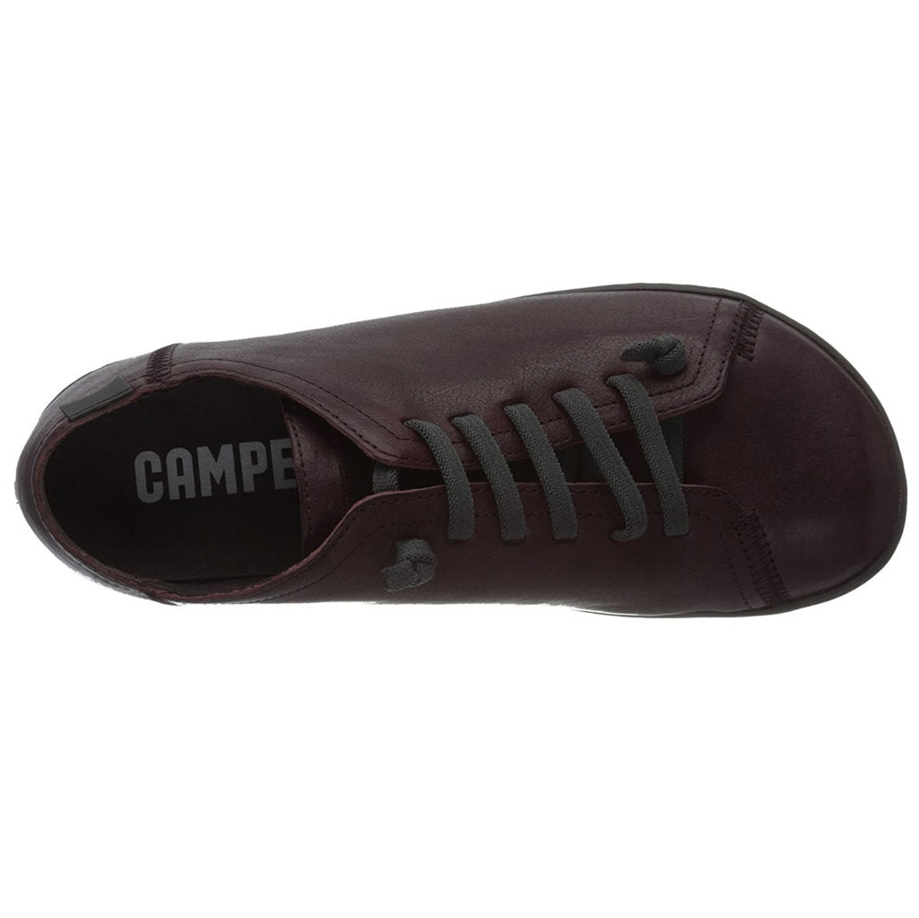Camper Peu Calfskin Leather Men's Barefoot Trainers#color_burgundy