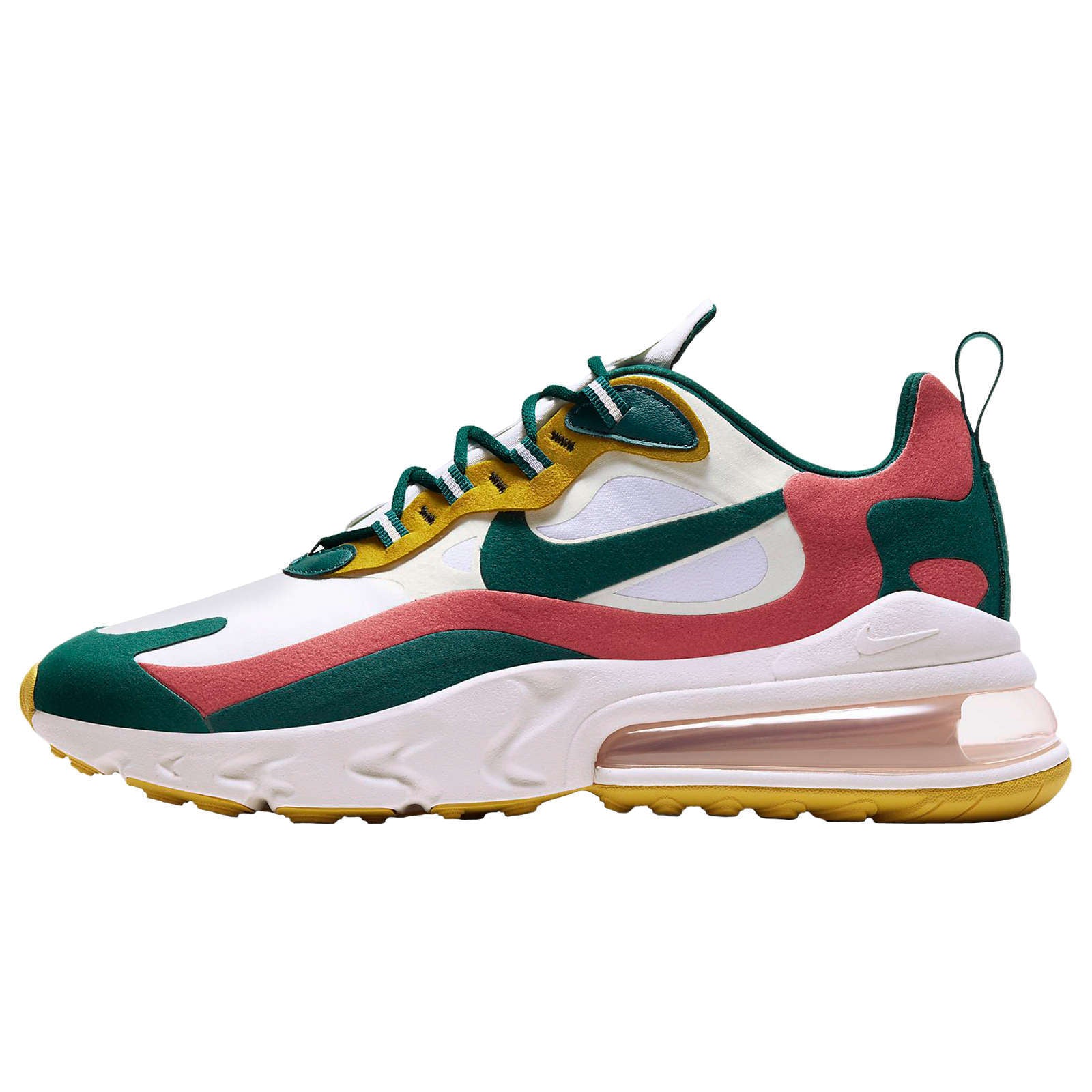 Nike Air Max 270 React Synthetic Men's Low-Top Trainers#color_summit white midnight turquoise