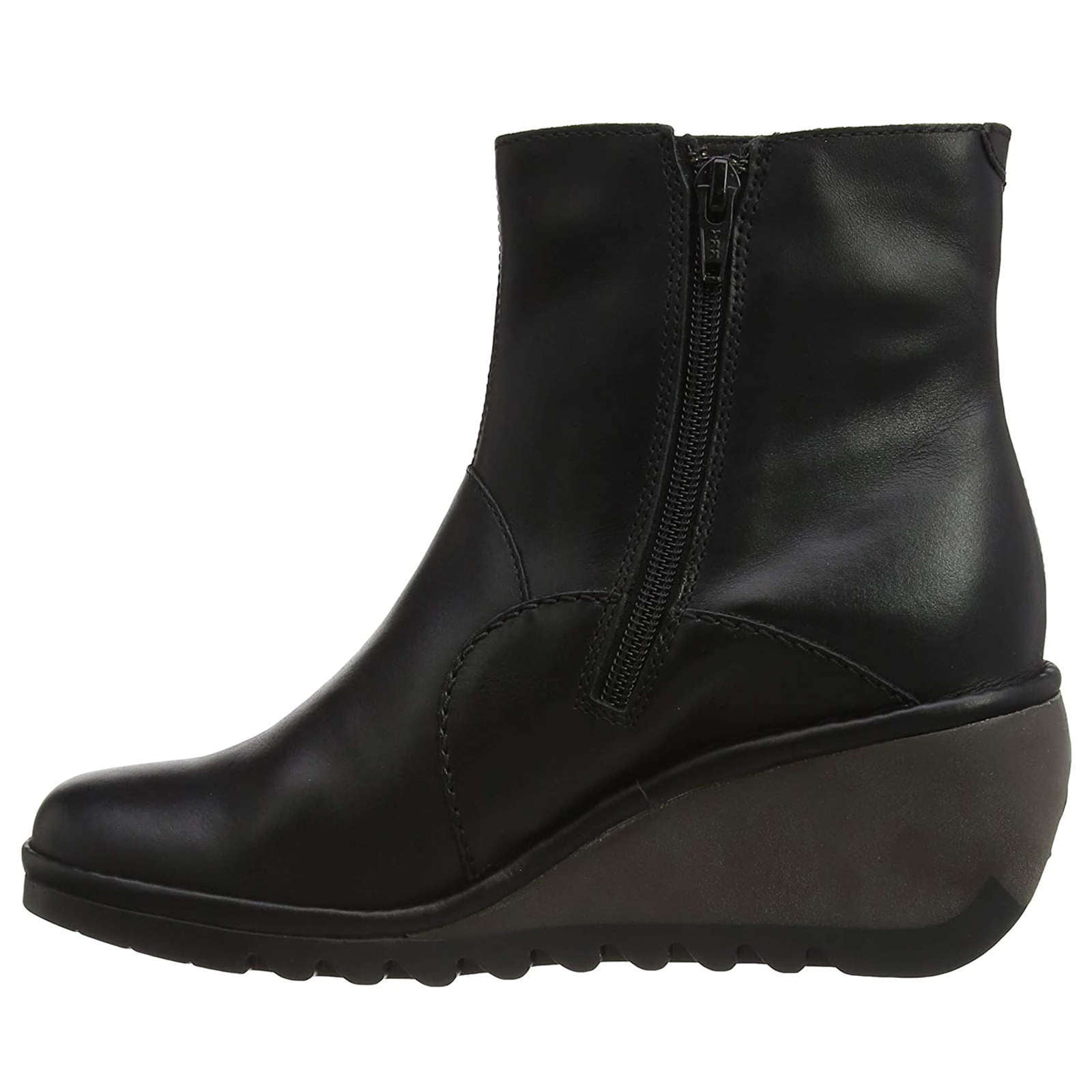 Fly London NEST056FLY Leather Womens Boots#color_black