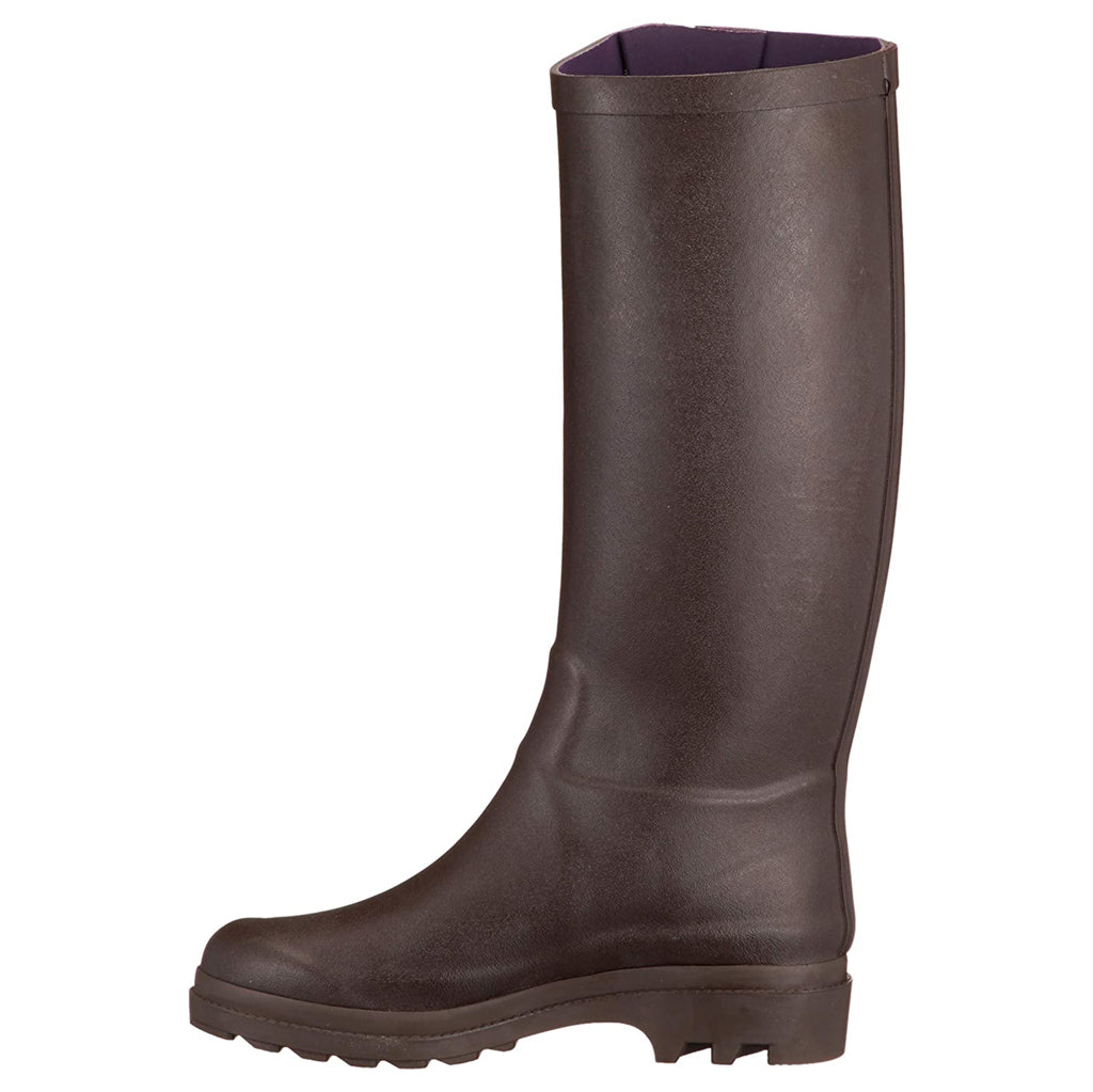 Aigle Aiglentine 2 Rubber Women's Tall Wellington Boots#color_brun