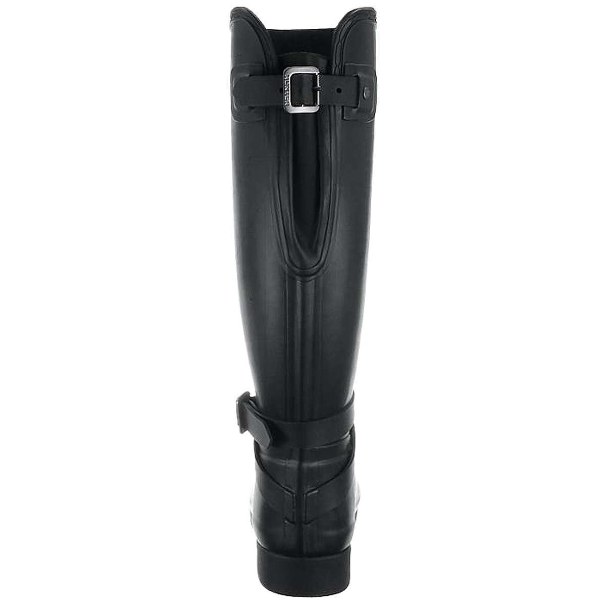 Hunter Refined Rubber Adjustable Women's Tall Wellington Boots#color_black