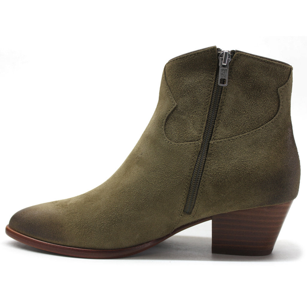 Ash Houston Suede Leather Women's Heeled Ankle Boots#color_dune