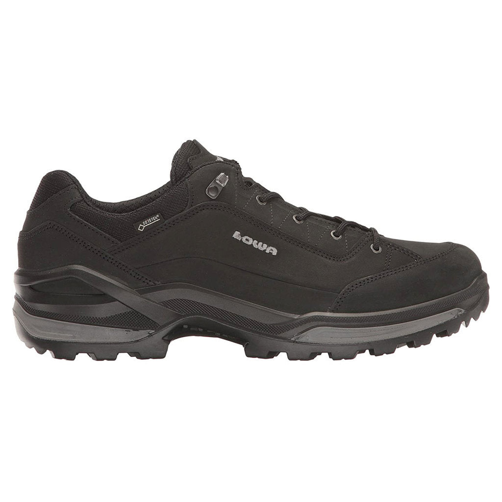 Lowa Renegade GTX Lo Nubuck Leather Men's Hiking Shoes#color_black graphite