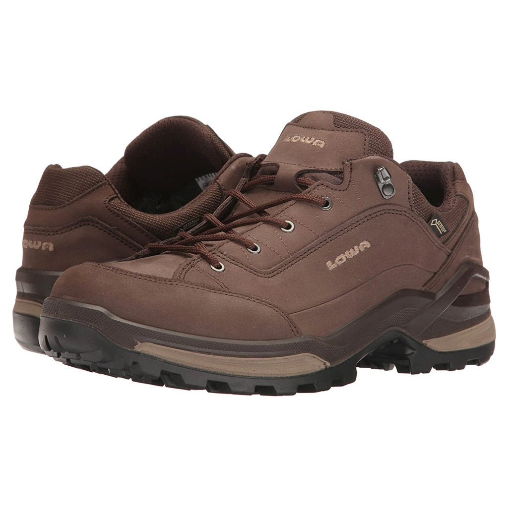 Lowa Renegade GTX Lo Nubuck Leather Men's Hiking Shoes#color_espresso beige
