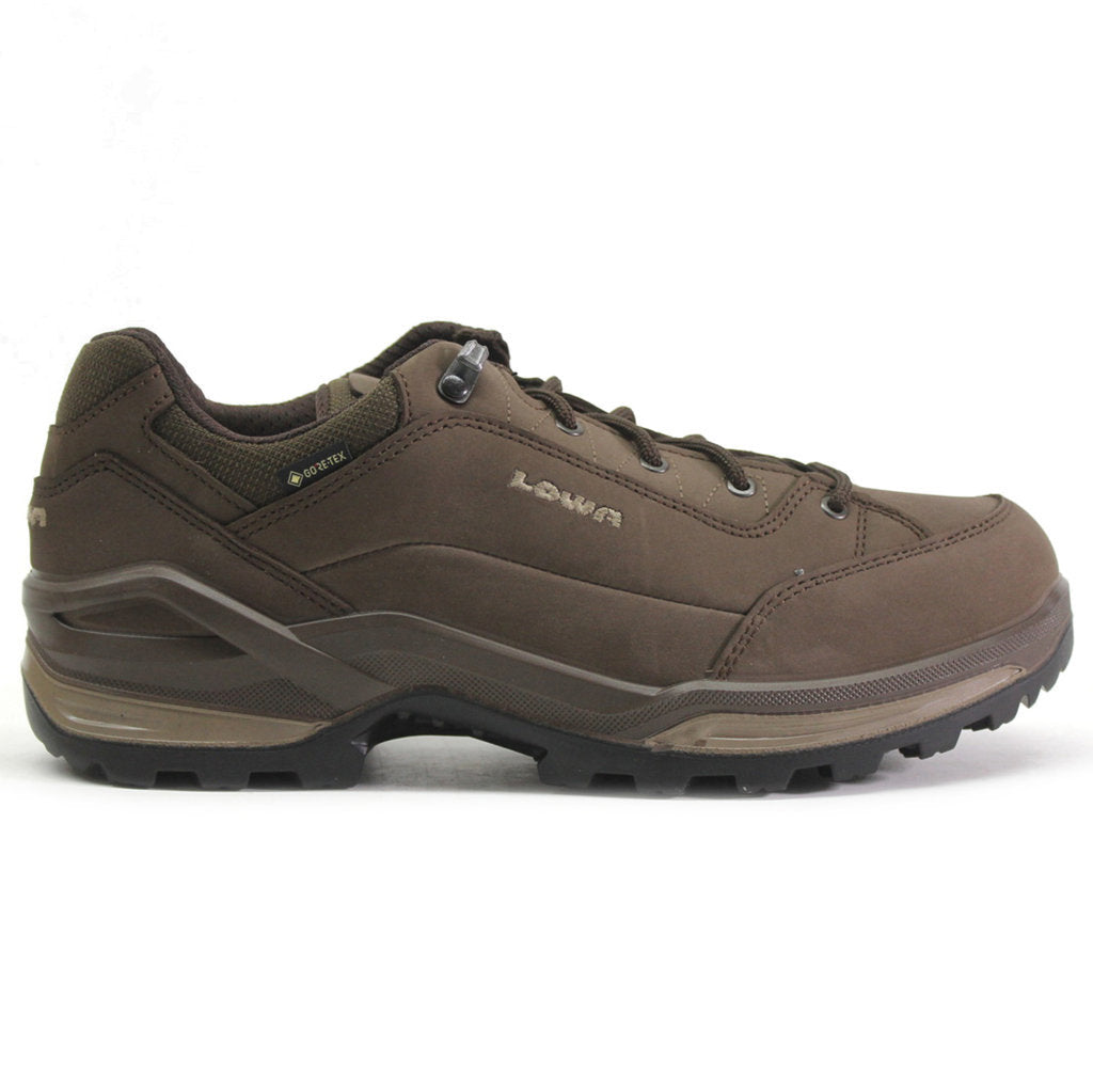 Lowa Renegade GTX Lo Nubuck Leather Men's Hiking Shoes#color_espresso beige brown