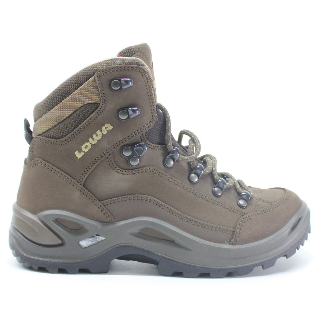 Lowa Renegade LL Mid Nubuck Leather Women's Hiking Boots#color_brown