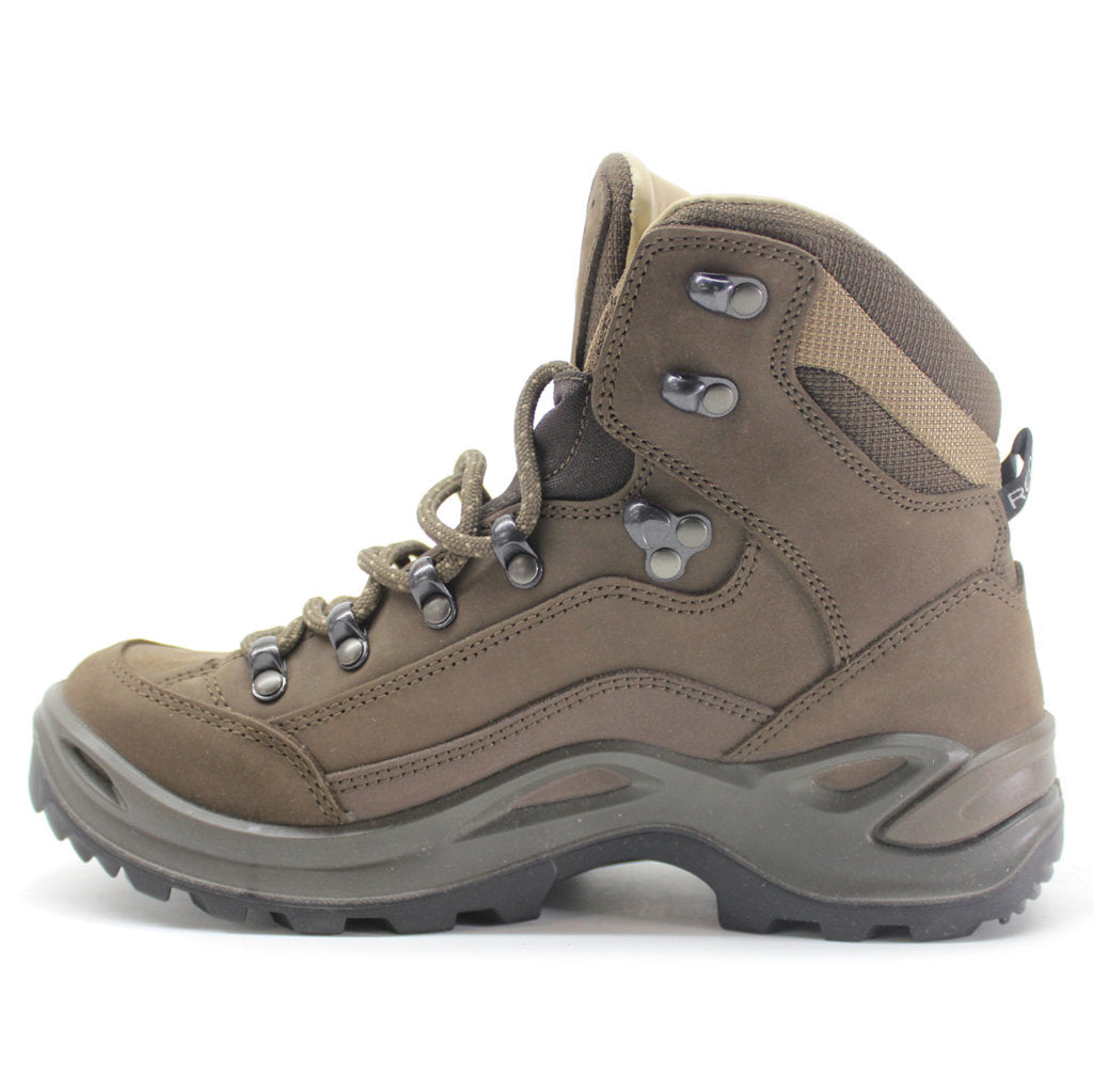 Lowa Renegade LL Mid Nubuck Leather Women's Hiking Boots#color_brown