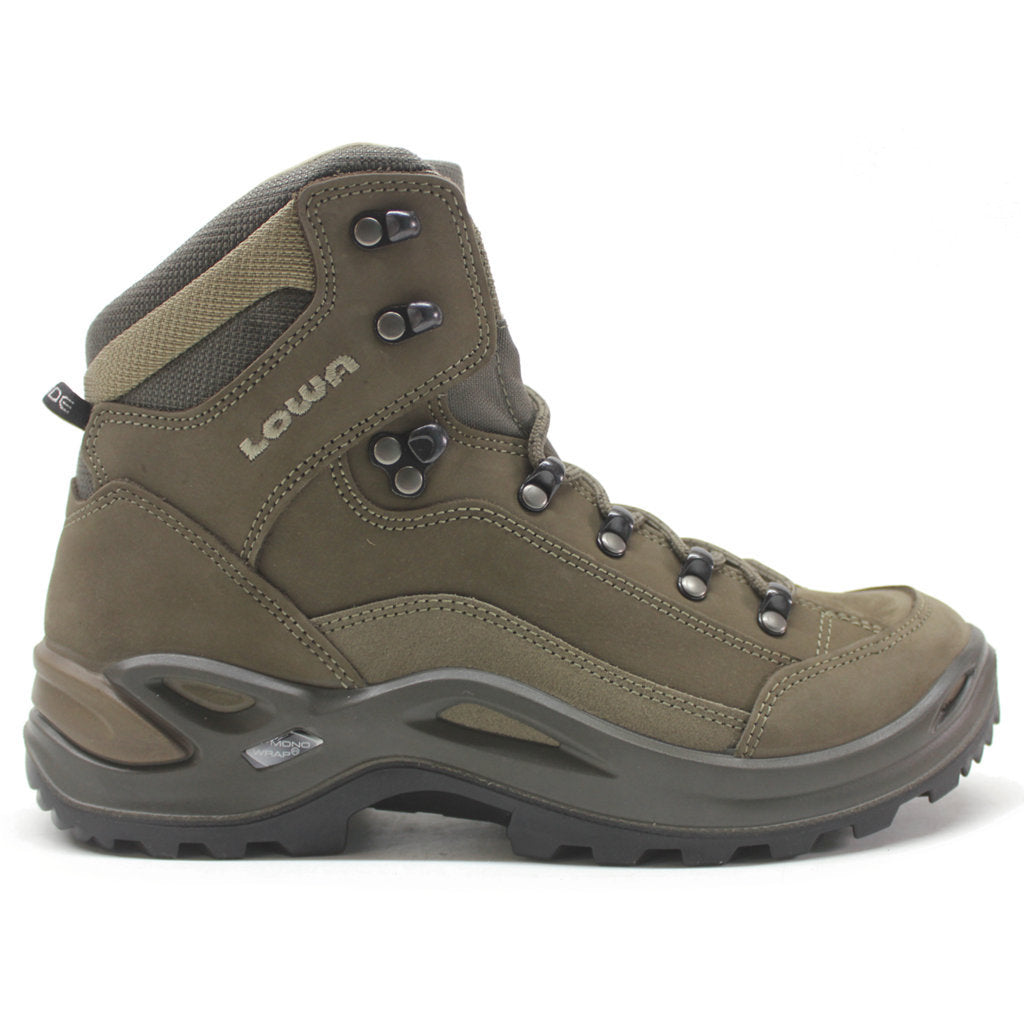 Lowa Renegade LL Mid Nubuck Leather Women's Hiking Boots#color_stone