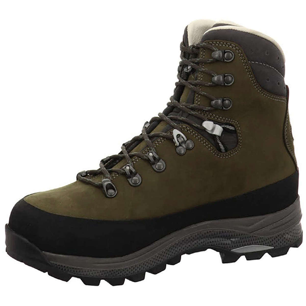Lowa Tibet LL Nubuck Leather Men's Hiking Boots#color_dark brown slate