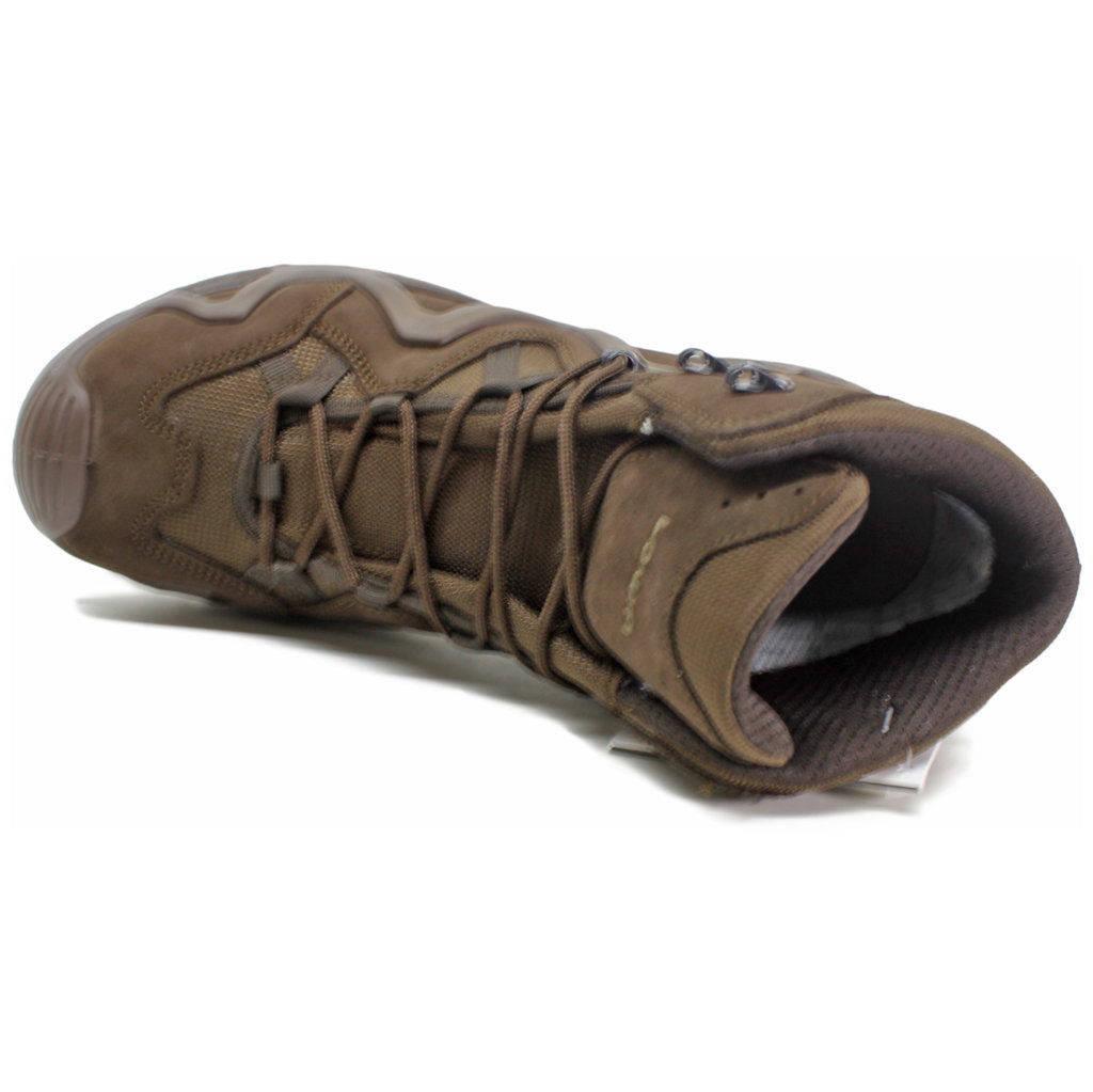 Lowa Zephyr GTX Mid TF Suede Leather Men's Tactical Combat Boots#color_dark brown