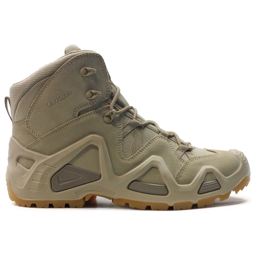 Lowa Zephyr Mid TF Suede Leather Men's Tactical Combat Boots#color_desert