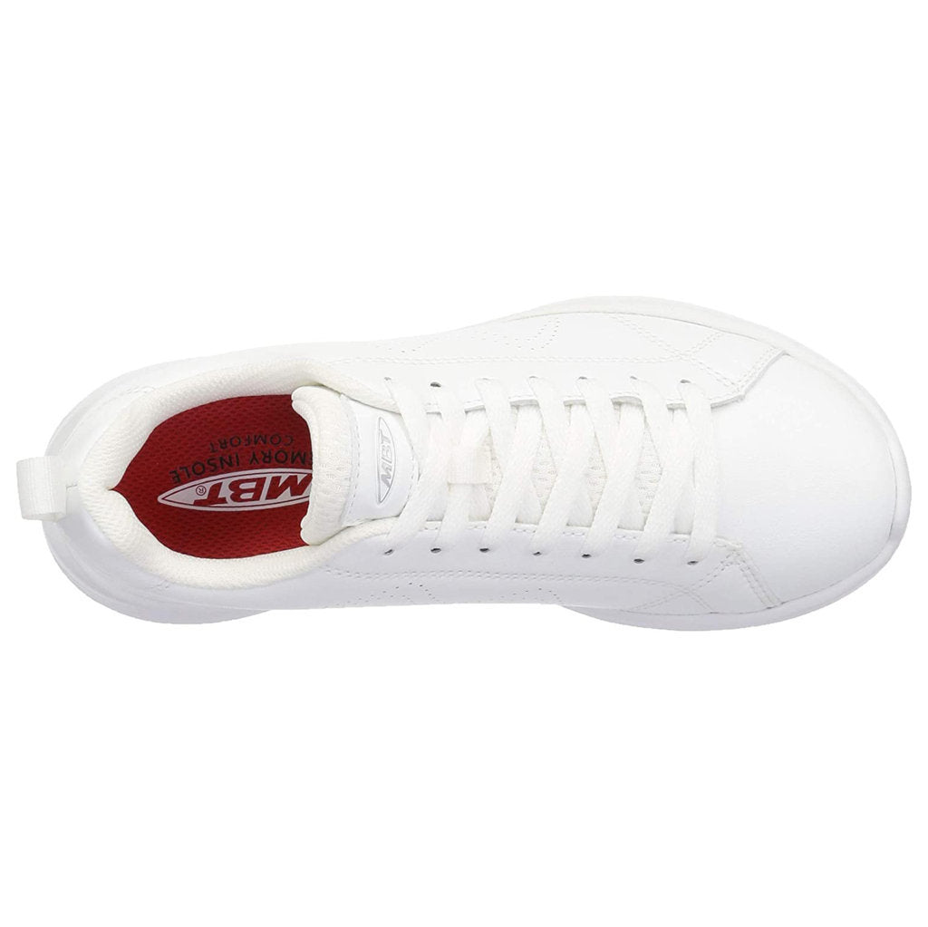 MBT Ren PU Leather Men's Low-Top Trainers#color_white