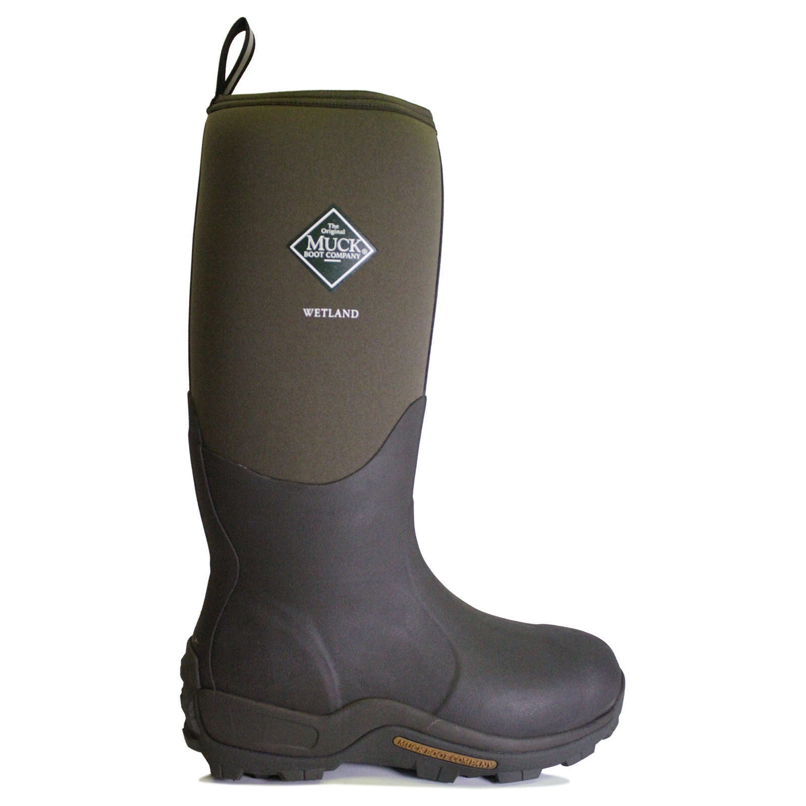 Muck Boot Wetland Waterproof Unisex Tall Wellington Boots#color_bark