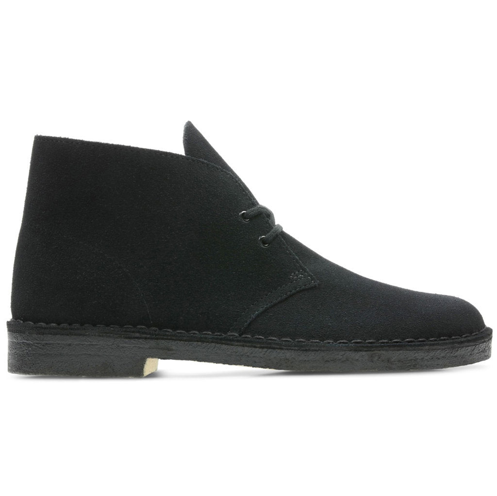 Clarks Originals Desert Boot Suede Leather Men's Boots#color_black